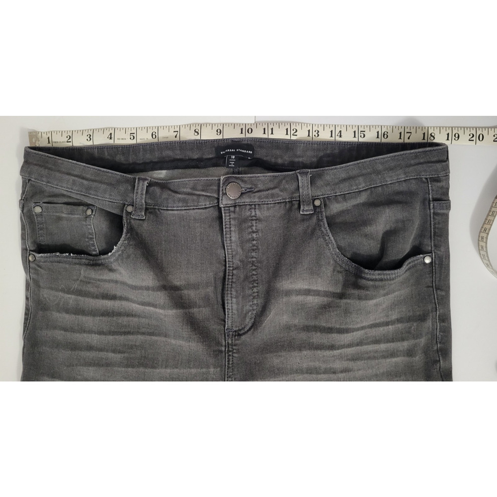 Universal Standard Vintage Logan Jeans Womens 18 Gray High Rise Skinny Stretch - Picture 4 of 9